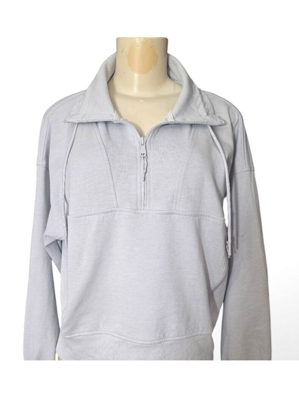 Old Navy Active Dynamic Fleece Half Zip Pullover Gray Large